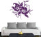A690 Wandtattoo Hibiskusblüte 70cm x 58cm violett (erhältlich in 40 Farben und 4 Größen)