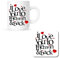 I Love You To The Moon & Back Gift Ceramic Mug & Wooden Coaster Set