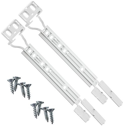 Originale Zanussi ZBB24430SA ZBB26650SA ZBB28440SA Frigorifero Con Congelatore Porta Staffe Di Montaggio Plastica Slide Kit Di Fissaggio (2 Confezioni)