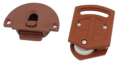 Sourcingmap Wardrobe Sliding Door Roller Parts 3.6mm Dia Plastic Plate Package