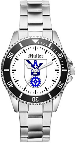 UHR63 Geschenk für Müller Bäcker Berufe Uhr 1809