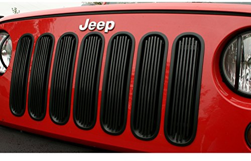 Rugged Ridge 11401.30 Grille Insert Billet Blk Al Jk