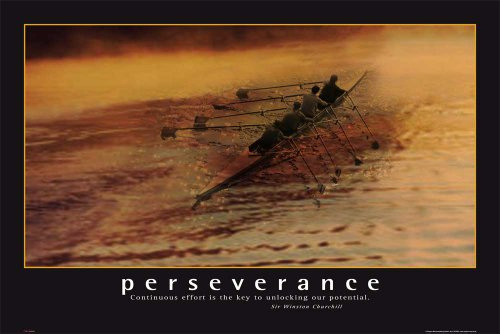Motivational - Perseverance MotivationsMaxi-Poster, Druck, Poster Kanu Sport, Maxi-Poster, Druck, Poster - Grösse 91,5x61 cm