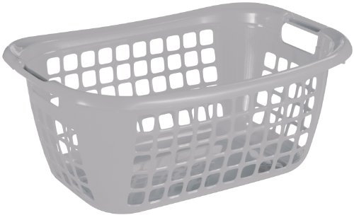 Sunware Wäschekorb Basic 48L silber 55 x 38 x 23 cm Boxen, Körbchen & Kisten