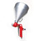 ORAZIO Textura Pintura Pistola Pulverizadora 1-1/2 Galón con Copa de Aluminio y 3 Boquillas Alimentación de Tolva de Aire Air Hopper Feed para Pared de Techo Yeso Pintura Barnizado 221470