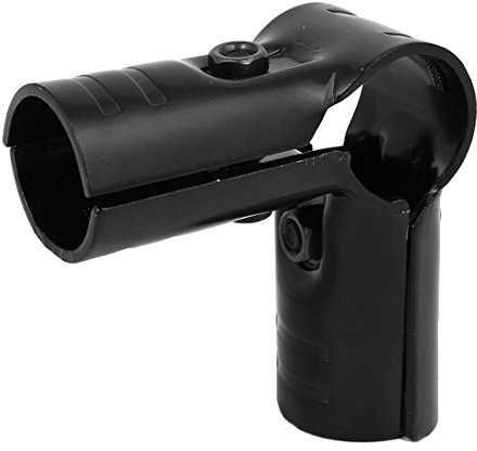Sourcingmap 28mm Diameter Metal 90 Degree Elbow Three Port Pipe Clamp Clip Black