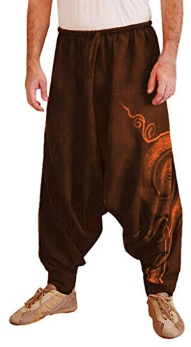 Celucke Haremshose Herren Baggy Freizeithose Sportanzug Männer Jogginghose Bequeme Ballon Fitness Lange Hose Mode Pluderhose