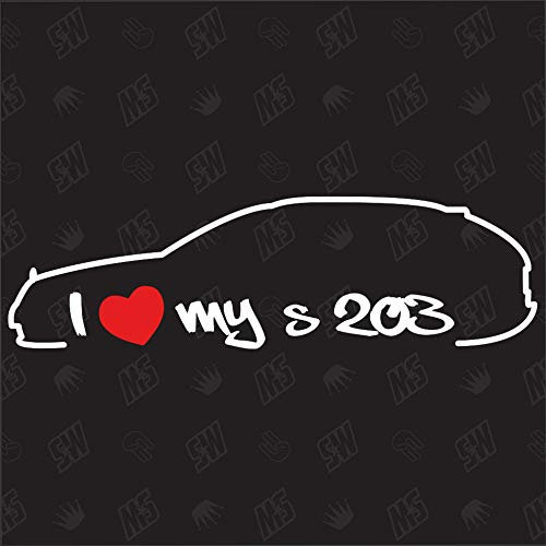 I Love My S203 - Sticker für Mercedes Benz, Bj 01-04