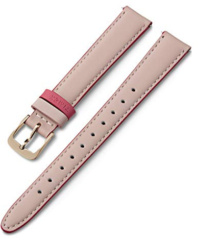 Timex 14mm Genuine Leather Strap Light Pink with Rose Gold-Tone Buckle