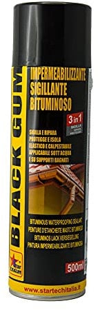 Guaina SPRAY sigillante impermeabilizzante BLACK GUM ml 500 STAR TECH