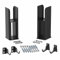 DuraTherm® Floor Mounting Radiator Leg Kit Feet Freestanding Supports for Double Flat Panel Radiators, Matt Black
