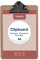 EUROPEL Porte-bloc en bois, Planche Rigide Durable avec Pince Métallique Noire et Oeillet de Suspension, Porte-bloc A5 et Porte-document pour Classe d’école, Bureau, Entreprise, Restaurant, Entrepôt