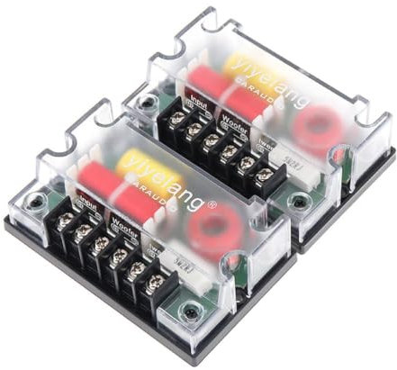Pack 4 Ohm 200 W 2-Wege Frequenzweiche Passive Auto Lautsprecher Hochtöner Auto Frequenzweiche 2-Wege-3-Wege Lautsprecher Frequenzteiler 3-Einheiten Frequenzweiche