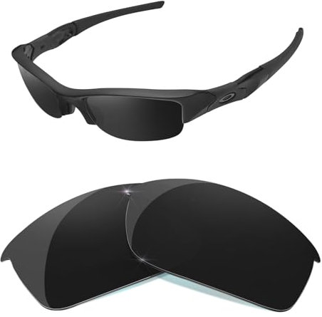 HiCycle2 Sunglasses Lenses Replacement for Oakley Flak Jacket OO9008 Sunglass-Multi Options(black)