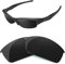HiCycle2 Verres de rechange polarisés miroir pour lunettes de soleil Oakley Flak Jacket - Plusieurs options, Noir , 55mm