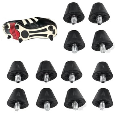 Kopinma 12 PCS Football Studs Replacement Thumb Studs Rubber Studs for Football Shoe, Cleats 13 mm Nails for Anti-slip Sturdy Football Rugby Shoes with 5 mm Thread