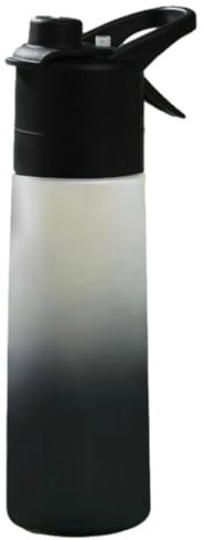 Generic Mist Water Bottle - 650ml Spray and Drinking Bottle, Reusable for Gym, Running, Cycling, Workout, Outdoor Sports, 7 x 27.5 cm