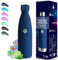 Grsta Gourde- 750ml- Gourde Isotherme, Sans BPA, Gourde Enfant, 24h Froid & 12h Chaud, Bouteille Isotherme, Gourde Inox, Anti Fuite, Bouteille d'eau pour l'École, Bureau, Voyage Camping, Sport, Yoga