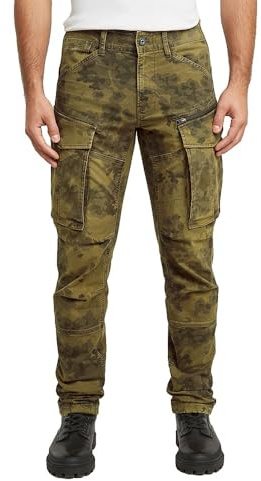 8719965012981 Pantalon fuselé Rovic Zip 3D Regular, Multicolore (Vintage Dust Dark Olive Forest Camo D02190-e081-h584), 35W / 32L
