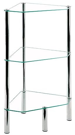 Haku Möbel 90246 Regal 46 x 32 x 77 cm, Chrom
