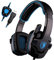 Sades SA901 7.1 Surround Sound USB Pro Gaming gioco cuffie Mic a distanza per PC Laptop Deep Bass, Controllo del Volume(blu)