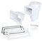 Fluidra Skimmers pour piscines de la Marque modèle Skimmer Panel Protect 15 l, Piscine préfabriquée, Large Bouche, Couvercle carré