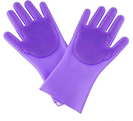 MZY1188 1 Paire de Gants de Vaisselle en Silicone - Gants de Nettoyage Magiques réutilisables, Gants de ménage en Caoutchouc pour Cuisine/Voiture/Salle de Bain
