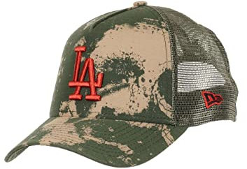 New Era Los Angeles Dodgers MLB Spraycamo Ripstop A-Frame Adjustable Trucker Cap - One-Size
