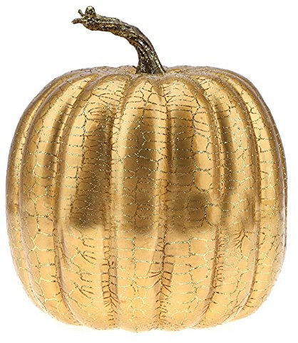 Kepfire 1 Pcs Simulation Gefälscht Kürbis Künstlich Realistisch Halloween Herbst Dekoration Küche Party Tisch Ornament - Gold