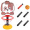Fencelly Kinder-Basketballkorb, höhenverstellbar, 0,5 m - 1,2 m, Mini-Basketballtor, Spielzeug mit Ball und Pumpe Jungen, Mädchen, Kleinkinder, ab 3 Jahren