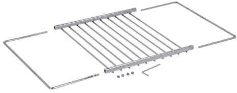 easyPART passend für EUROPART 10024161 Grillrost 230-400x230mm ausziehbar | Erweiterbar durch 4cm Zusatzgitter, Backofen, Herd, Ofen, Universal, Spülmaschinengeeignet, Breite 220-400mm, Tiefe 230mm