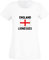 Second Ave Women's Ladies England Lionesses Football Euro World Cup White T Shirt Top Kit