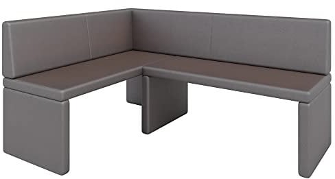 Eckbank Akiko Corner Bench - Eckbankgruppe für Ihrem Esszimmer, Küche modern, Sitzecke, Essecke. Perfekt für Küche, Büro und Rezeption. Solide und Starke Verarbeitung. (Soft 30, 142x196cm Links)