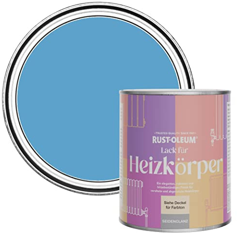 Rust-Oleum Blue Heat Resistant Radiator Paint in Satin Finish - Cerulean 750ml