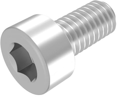 SECCARO Tornillo cilíndrico M10 x 20 mm, acero inoxidable V2A, VA A2, DIN 912/ISO 4762, hexágono interior, rosca completa, 20 unidades