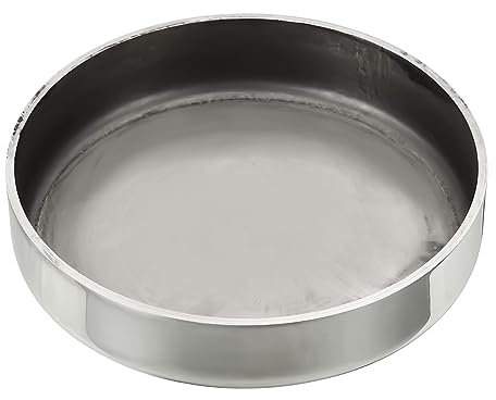 PATIKIL 1Stk Rohr Endkappe 304 Edelstahl Rohr Ende Runde Passende Kappe 3.35(85mm) ID Poliert Rohrdeckel Silber für Klempnerei HVAC Lebensmittel Wein Industrie Schweißen