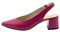 Mioki Slingback-Pumps aus Leder, Pompe Pelle Donna, Fucsia, 38 EU