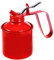Traditional 1 Pint 0.56 litre Oil Can RED Flexible Spout Push Trigger DIY Workshop Garage Professional Mechanic Tools & Equipment Oiler UK FREE P&P