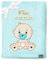 Be Mammy Personalisierte Babydecke mit 3D Applikation Warme Kuscheldecke mit Namen und Geburtsdatum; Perfektes Baby Geschenk; Blanket; Krabbeldecke BE20-280 (Puderblau - Junge)