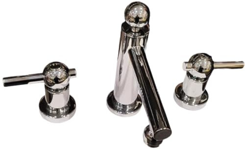 Fir Modo Rubinetto Lavabo 3 Fori a Leva Cromato