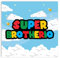 Papa Prints Super Brother Geburtstagskarten (145 x 150 mm) Happy Birthday Karten für Ihn mit Umschlag Super Mario Bruder Geburtstagskarte