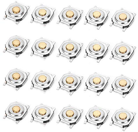 300 Pièces Interrupteur à Bouton-poussoir Tactile, 4X4X1.5mm Interrupteur à Bouton-poussoir Tactile Momentané En Laiton Miniature