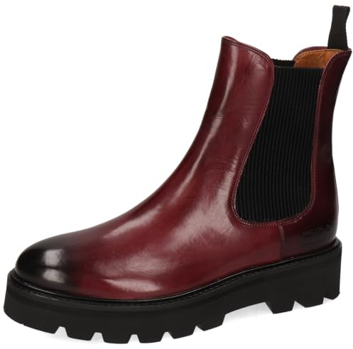 Melvin & Hamilton Leonie 5, Stivali Chelsea Donna, Colore: Rosso, 36 EU