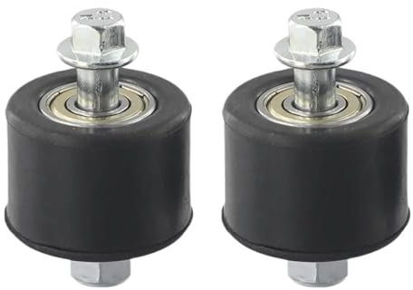 ISJRJF Tendeur de chaîne Guide de Galet tendeur de chaîne de Moto, poulie de 8 mm, Curseur de Roue avec Joint de Boulon, adapté pour YFZ 350 Tendeur de chaîne de Distribution(2pcs)
