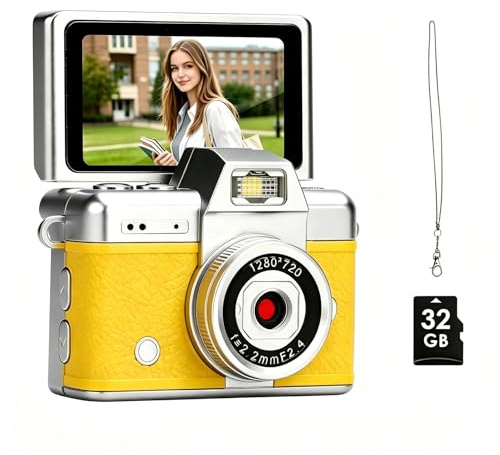 Llavero de Mini cámara - Cámara Digital, Selfie de Doble Modo portátil pequeño, Pantalla de Alta definición de 0,96 Pulgadas, Cámara de Llavero de duración 2H