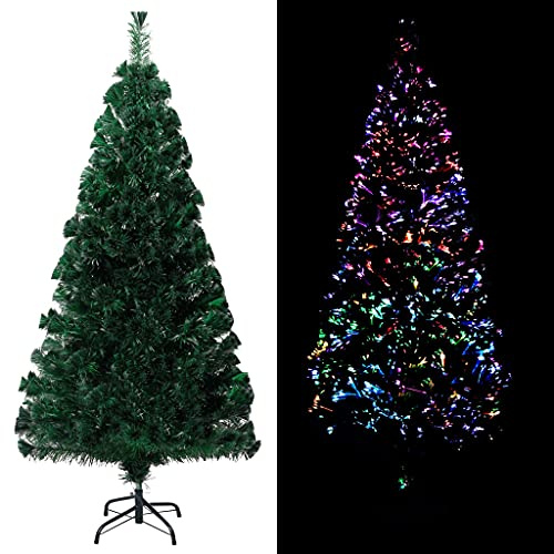 Lumanois Árbol de Navidad Artificial y Soporte Verde Fibra óptica 120 cm,Casa y jardín,Decoración,Decoraciones Festivas y estacionales,Arboles de Navidad,2.7kg-321026