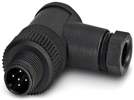 PHOENIX CONTACT SACC-M12MR-5CON-PG 7 Universal Steckverbinder, 5 Polig, Stecker Gewinkelt M12, Schraubanschluss, Rändelmaterial Kunststoff, Kabelverschraubung Pg7, 4mm-6mm Kabelaußendurchmesser