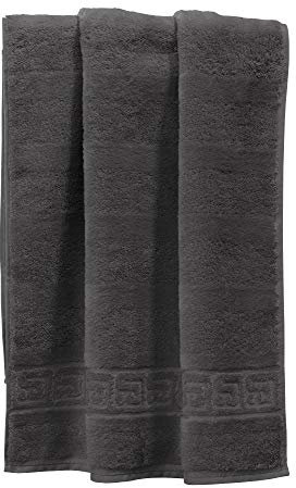 Cawö Handtuch 1001 Noblesse Walk-Frottier anthrazit Größe 50x100 cm