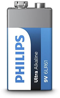 PHILIPS 6LR61E1B/10 - Ultra Alkaline Batterie - 9 V - Bleu