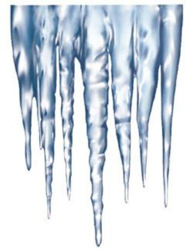 Wimpel Girlande Eiszapfen